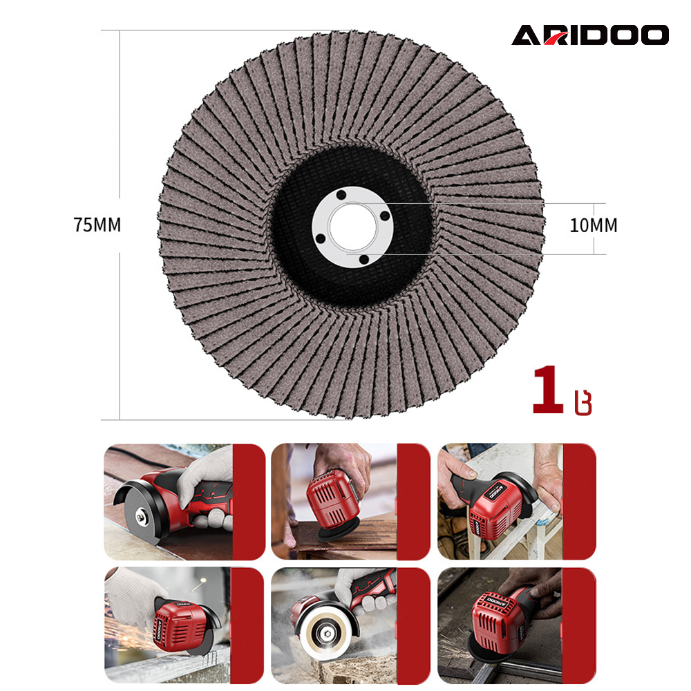 მინი კუთხსახეხის სახეხი დისკი 75x10მმ