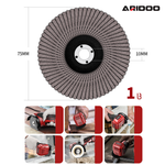 მინი კუთხსახეხის სახეხი დისკი 75x10მმ