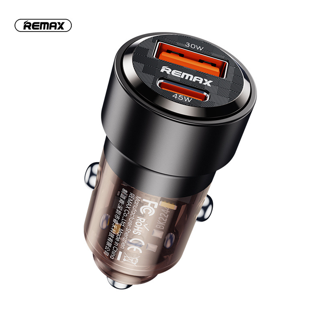 მანქანის ადაპტერი REMAX RCC360 (Type-C + USB) 75W