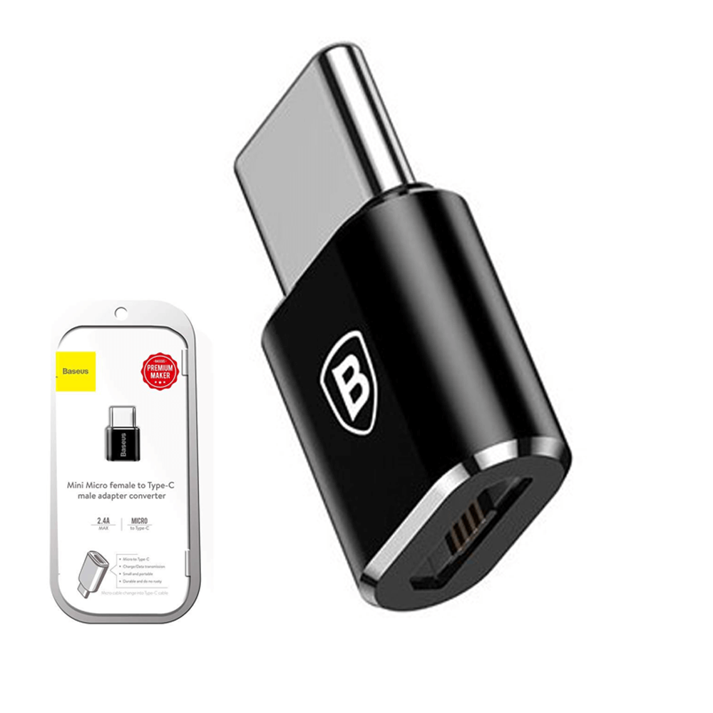 OTG Baseus ადაპტერი (Micro USB to Type-C)