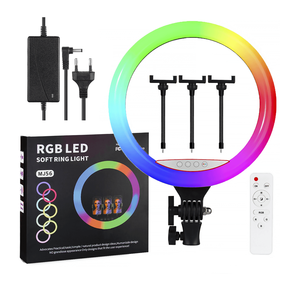 პროფესიონალური განათება MJ56 22" RGB 56 სმ