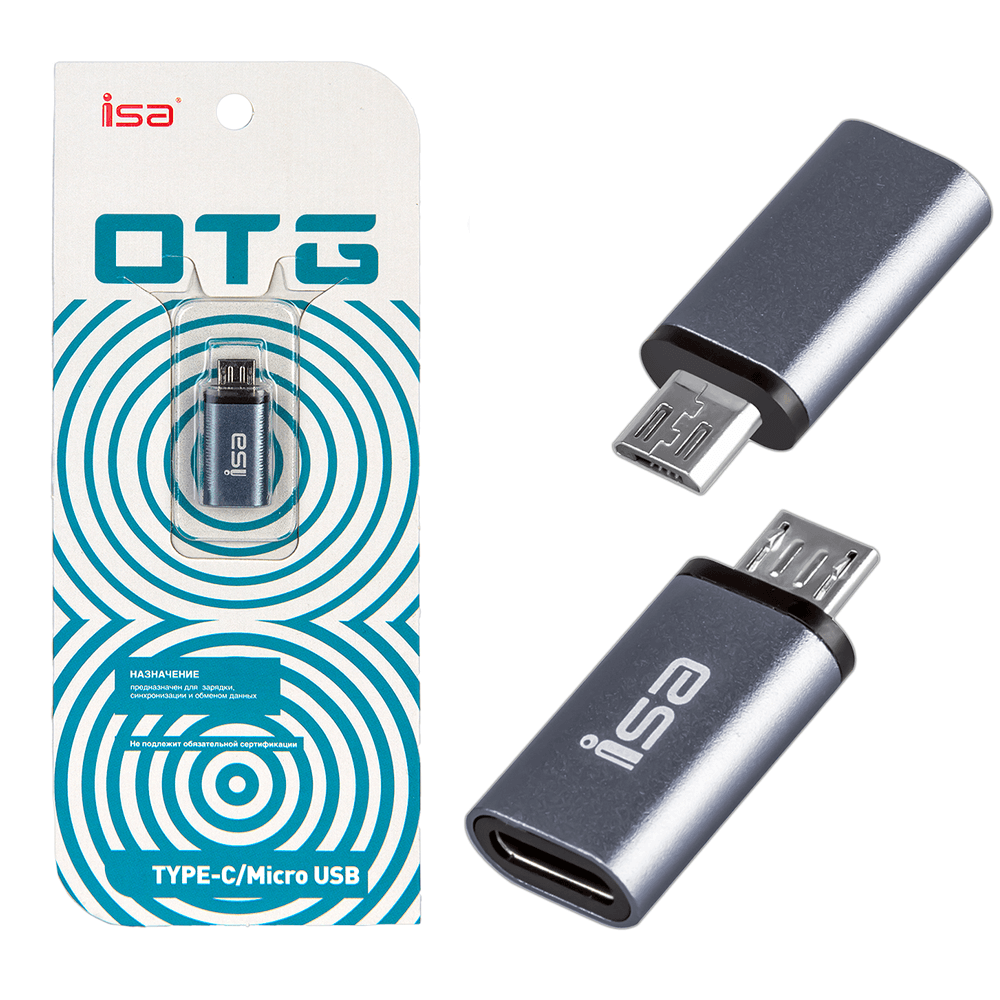 OTG ადაპტერი (Type-C to Micro USB) ISA G-05