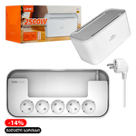 დამაგრძელებელი 2მ (5 როზეტი + 3 USB) LDNIO SE5334