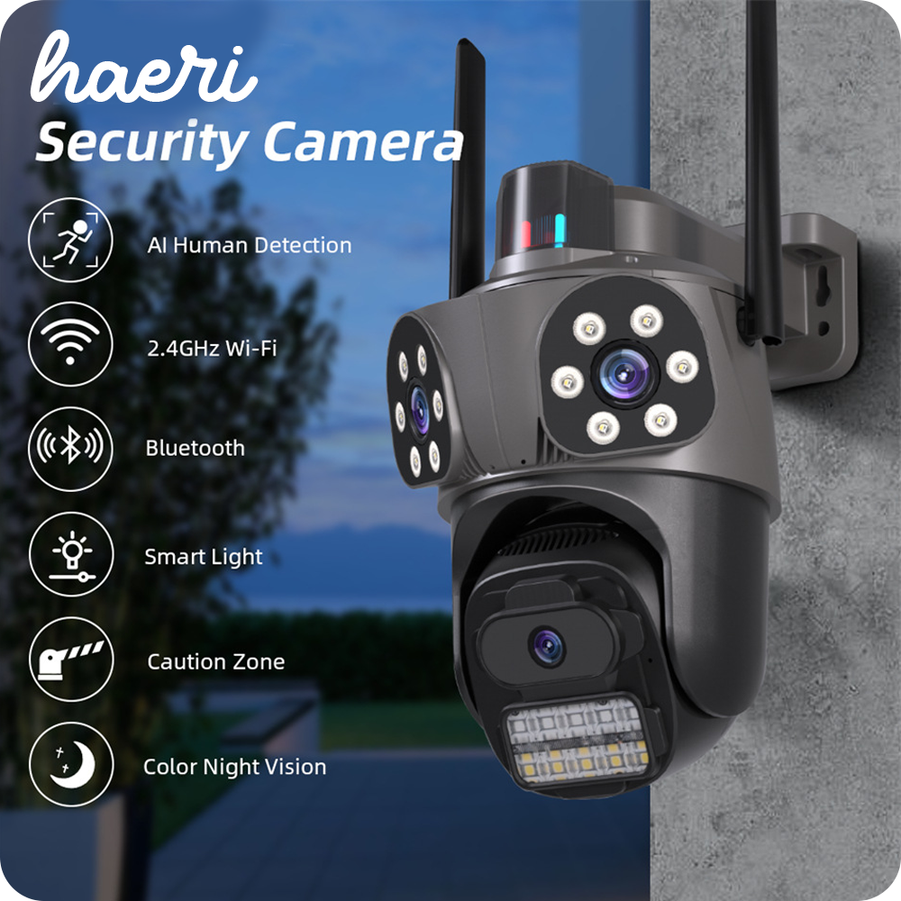 Wi-Fi სათვალთვალო სამმაგი კამერა 2+2+4MP