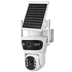 4G სათვალთვალო ორმაგი კამერა მზის პანელით