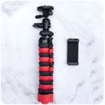 მოქნილი მინი შტატივი FLEX-2901 ISA შავი-წითელი