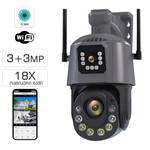 Wi-Fi სათვალთვალო ორმაგი კამერა ოპტიკური ზუმით X18