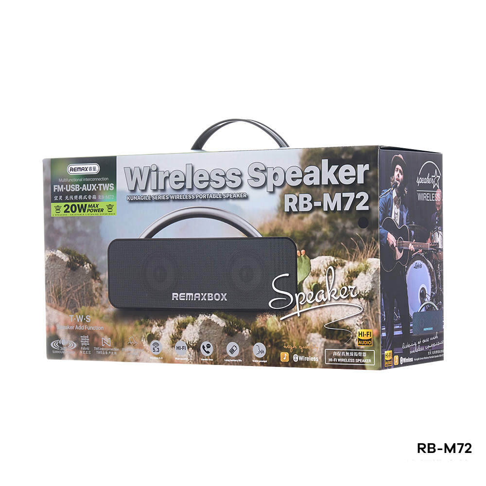 პორტატიული Bluetooth დინამიკი REMAX RB-M72
