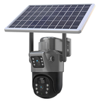 4G სათვალთვალო ორმაგი კამერა მზის პანელით 3MP+3MP