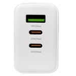 დამტენი ადაპტერი REMAX RP-U123 (USB + 2 Type C) 40W