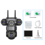 4G სათვალთვალო სამმაგი კამერა მზის პანელით (2+2+2MP)