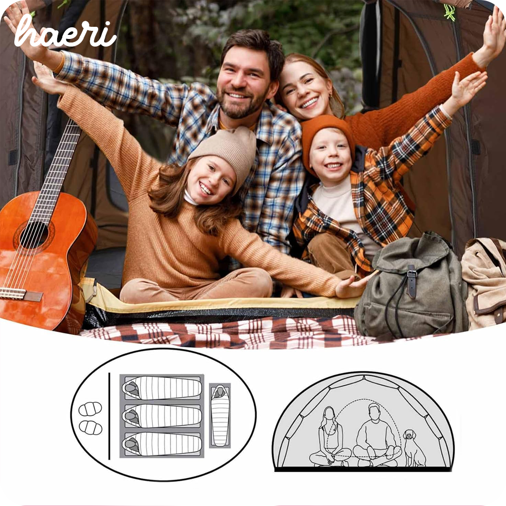 კარავი 3-4 ადგილიანი Hui Lingyang 280x200x110 ყავისფერი