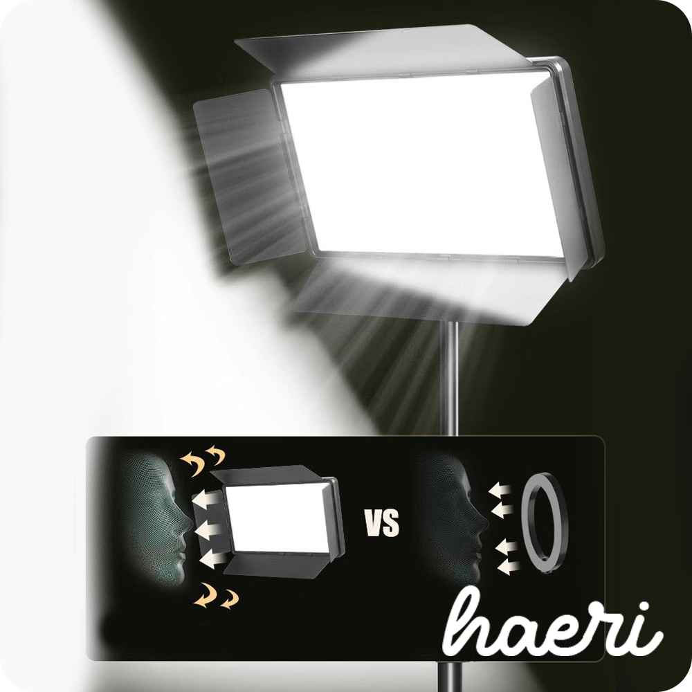 განათება სტუდიური 17″ 33x23სმ RL1800 (2.1მ შტატივი + შტანგა)