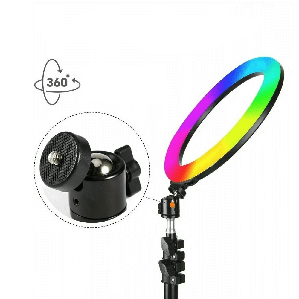 სელფის რგოლი განათება RGB LED 33სმ