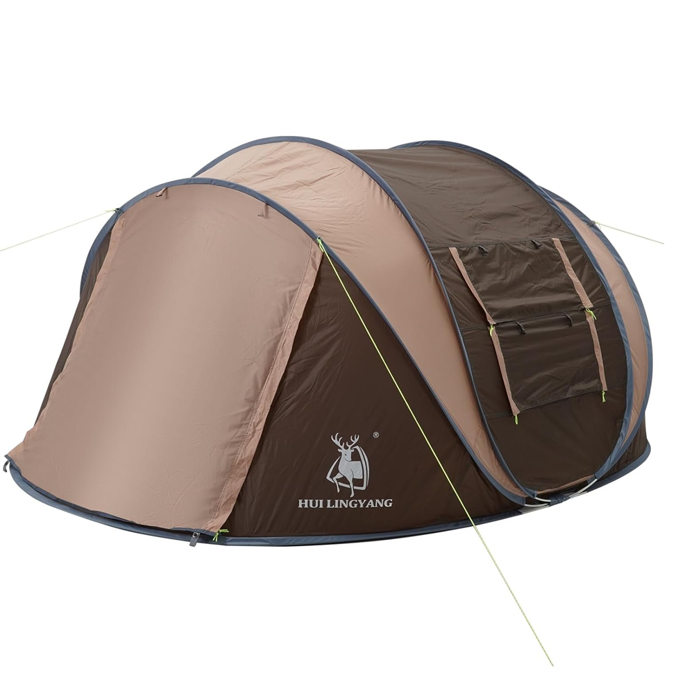 კარავი 3-4 ადგილიანი Hui Lingyang 280x200x110 ყავისფერი