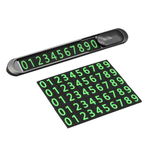 მანქანის პარკინგის სანომრე მეტალის (ნაცრისფერი)