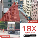 Wi-Fi სათვალთვალო ორმაგი კამერა ოპტიკური ზუმით X18