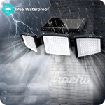 სანათი მზის პანელზე სენსორით 210LED + პულტი