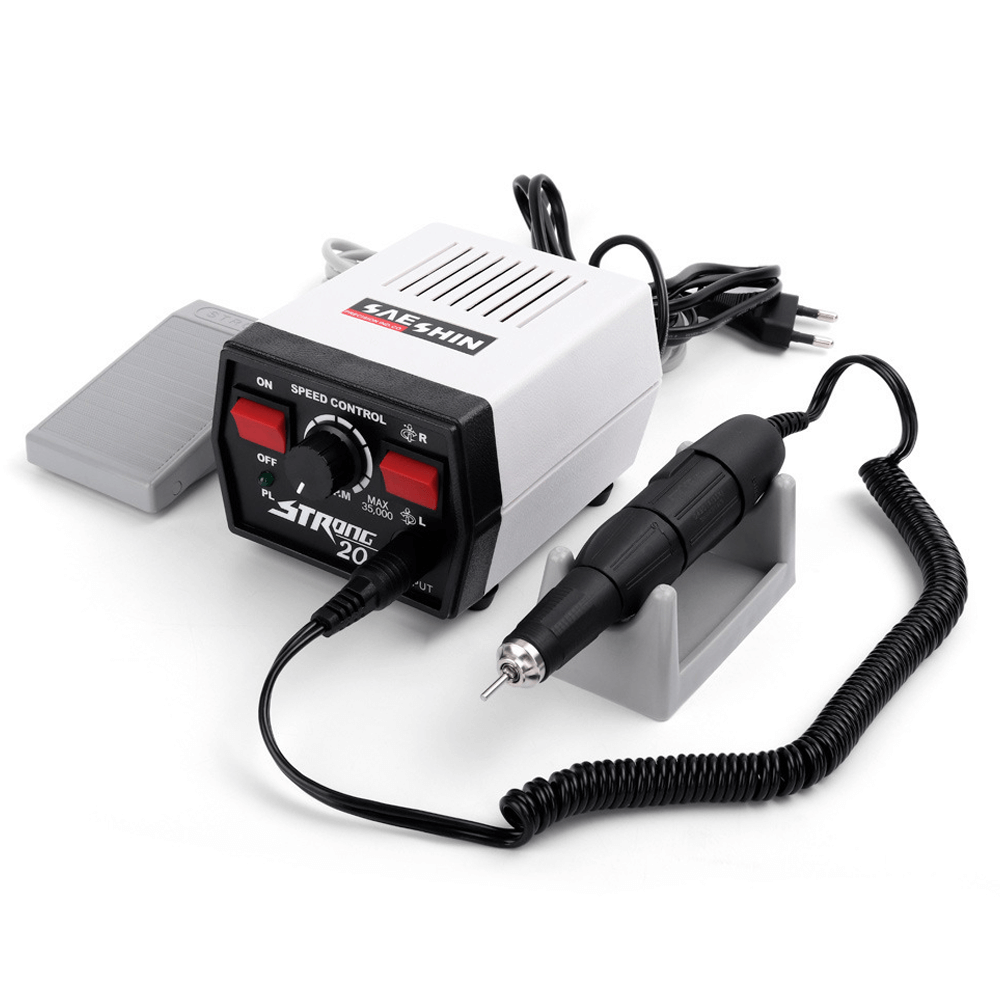 ბორმანქანა Strong 204 მანიკურის აპარატი 65W დაბალი ვიბრაცია 35,000 ბრ/წთ ორმხრივი ბრუნვის კონტროლით
