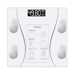ელექტრო პირადი სასწორი თეთრი ფერის LCD ეკრანით, მაქსიმალური 180 კგ, 4 ზუსტი სენსორით.