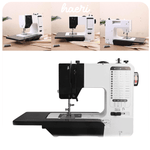 Electric sewing machine UKICRA UFR-738A with accessories, ideal for home and small ateliers. Features reliable and easy use.