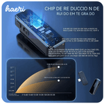 Smart wireless microphone with digital processing chip, ideal for high-quality sound and noise reduction.