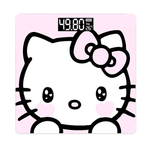 Personalized Hello Kitty digital scale with LCD display, weighing up to 180 kg, featuring cute design and ultra-precise sensors.