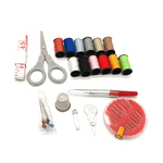 სამკერვალო ნაკრები 44-1ში; კერვისა და ხელსაქმის ინსტრუმენტები, ორგანიზერით, საიმედოდ ფიქსირებული შესრულებისთვის.