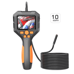 HD 1080p endoscope camera with 10m cable, featuring LED lighting and a 2.8" IPS screen.
